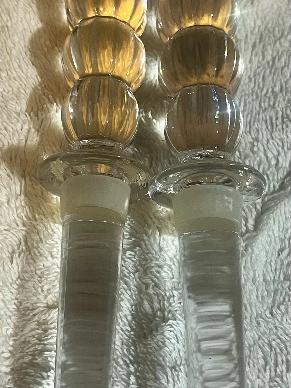 Villeroy & Boch Crystal Wine Bottle Stoppers - Set of 6, all in excellent cond